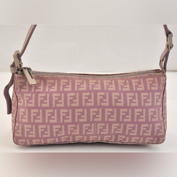 Vintage Fendi | Zucchino Mini Purple Shoulder Bag - Picture 9 of 16